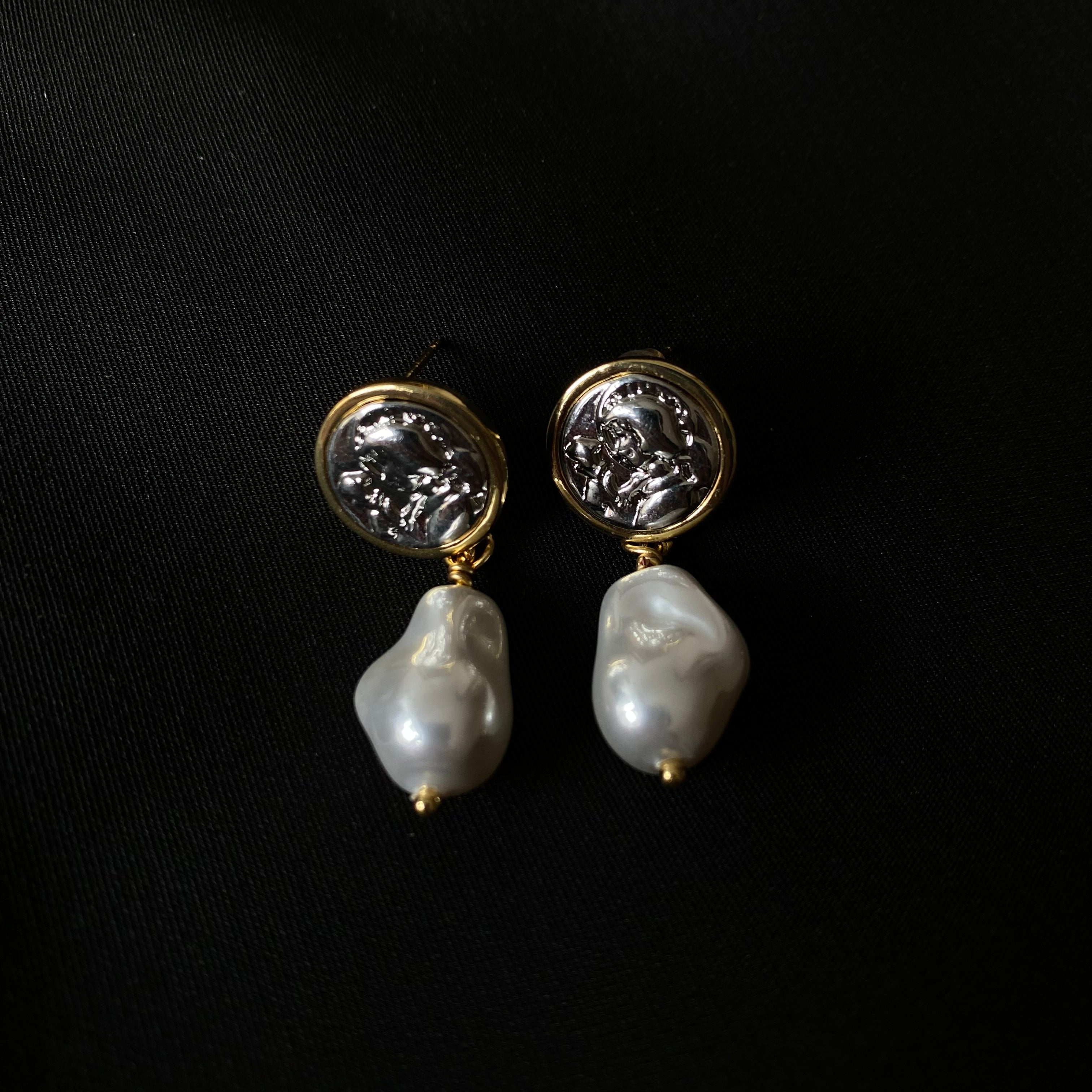 Parisian Baroque Pearl Earrings