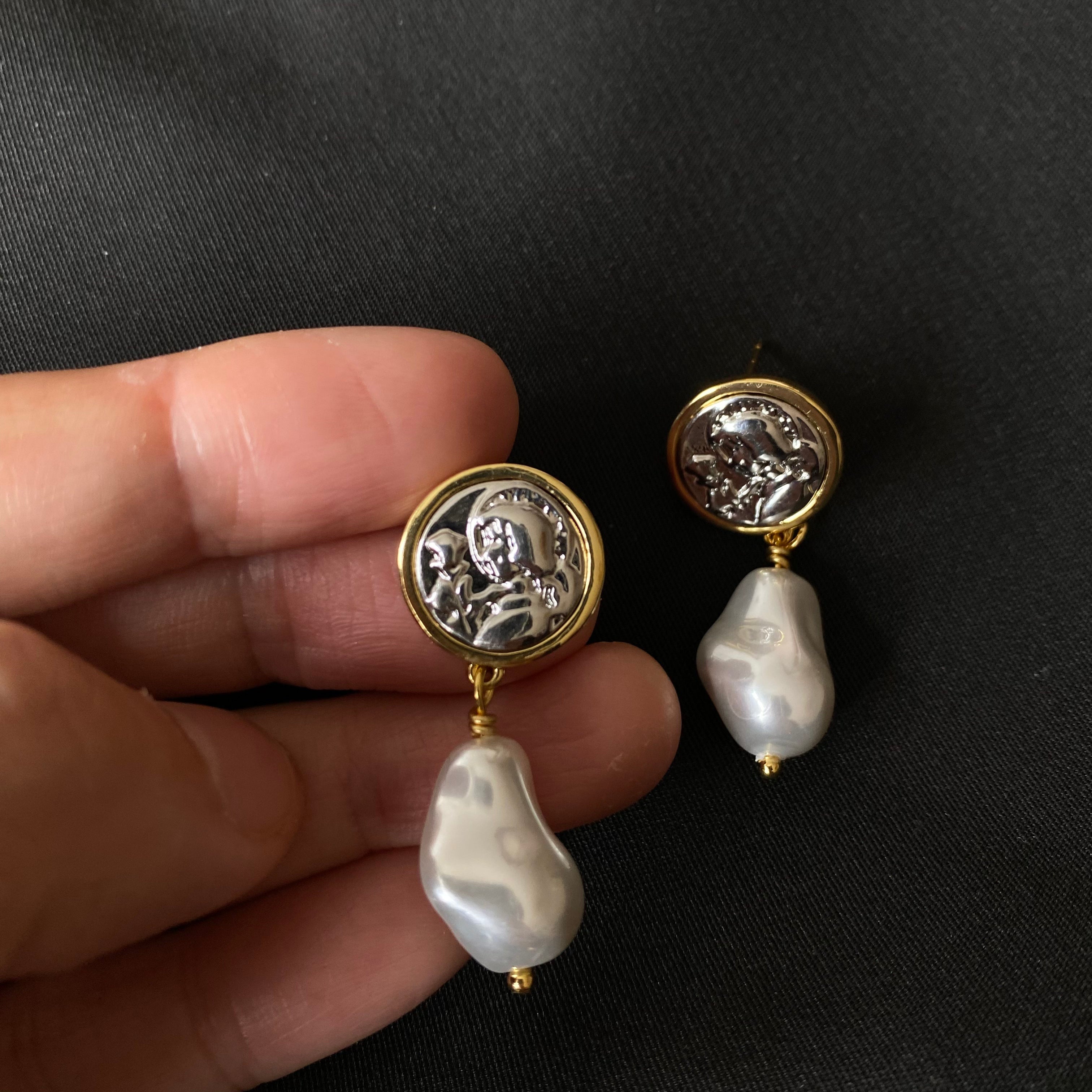 Parisian Baroque Pearl Earrings
