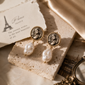 Parisian Baroque Pearl Earrings