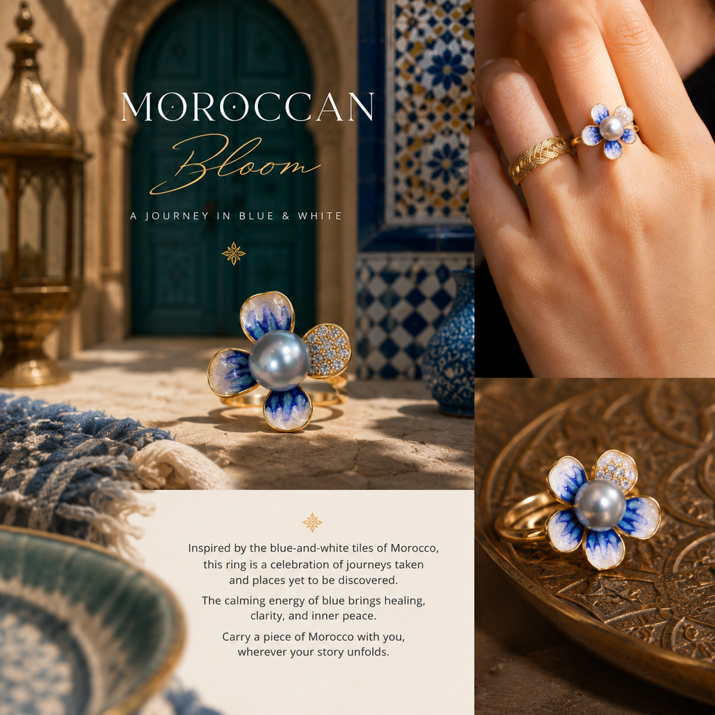 Moroccan Bloom Madama Pearl Ring