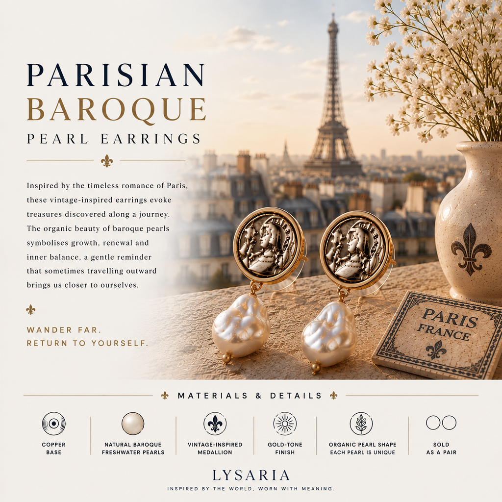 Parisian Baroque Pearl Earrings